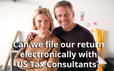 My spouse and I will be filing an original joint Form 1040 series tax return. Can we file our return electronically with US Tax Consultants?